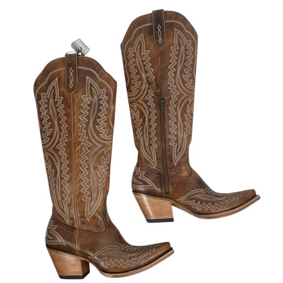 Ariat Cassanova X Toe Western Cowboy Boot Shade of Grain Brown Size 9 - Picture 7 of 15